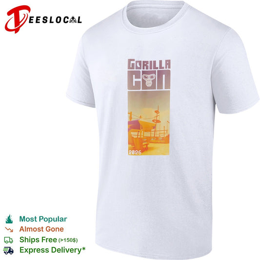 Gorilla con 2026 beach shirt