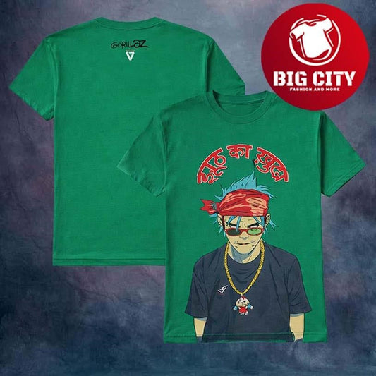 Gorillaz Merch LA Shop The Mountain Full Live Performance Two Sided Shirt