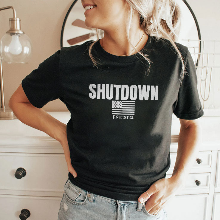Government Shutdown Est 2025 T Shirt