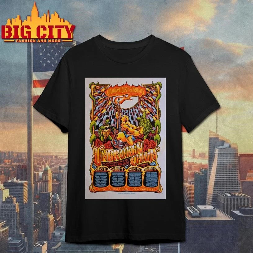 Grahame Lesh &amp; Friends Unbroken Chain 2026 Four Day Poster Shirt