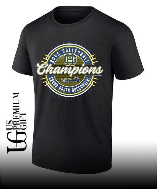 Grand Haven Buccaneers 2026 MHSAA Boys Volleyball Division 1 Champions shirt
