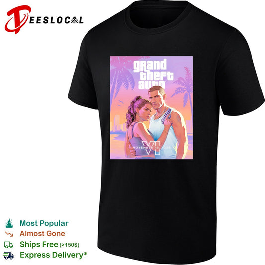 Grand Theft Auto 6 couple Vice City poster shirt
