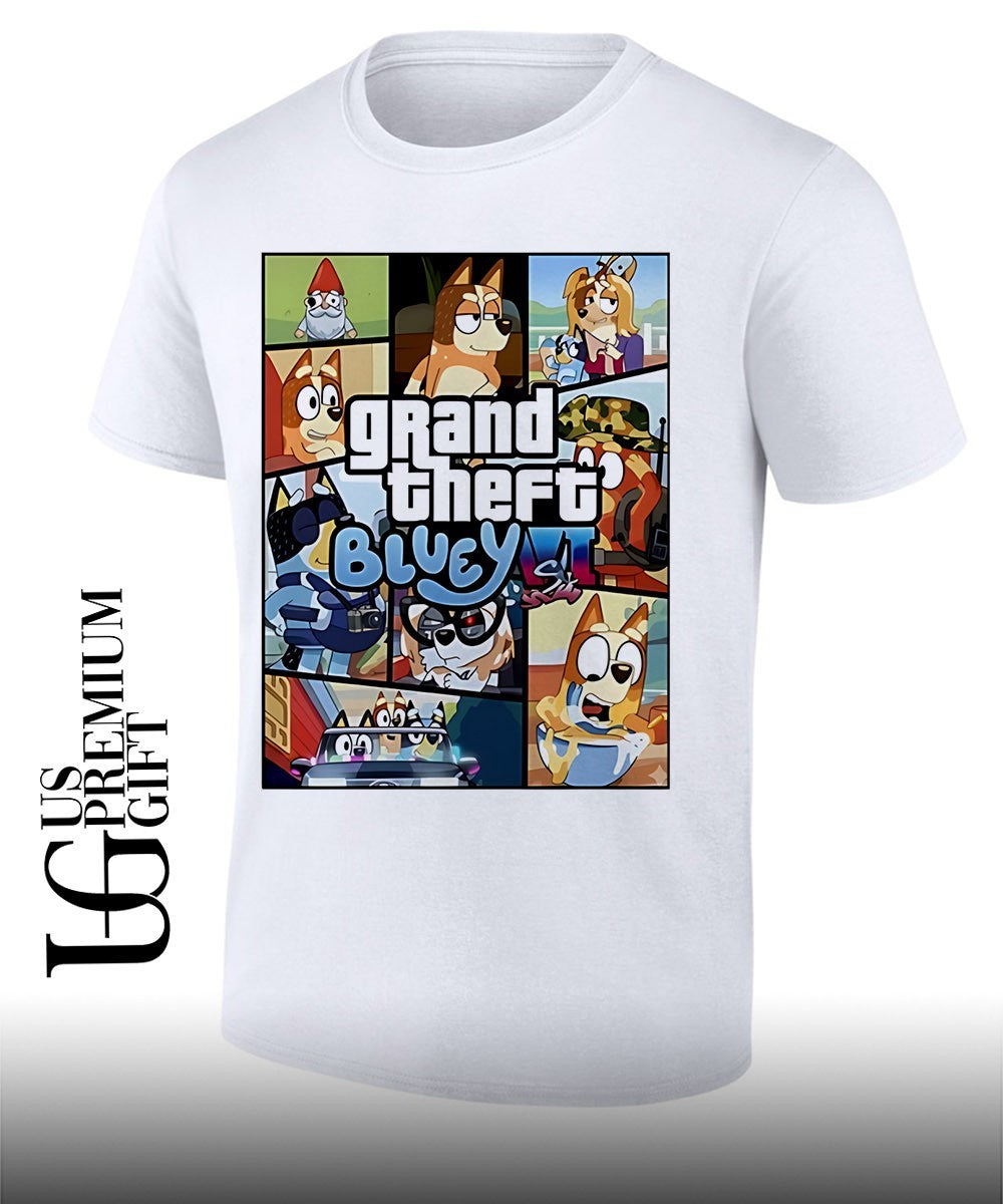 Grand Theft Bluey Gamer shirt