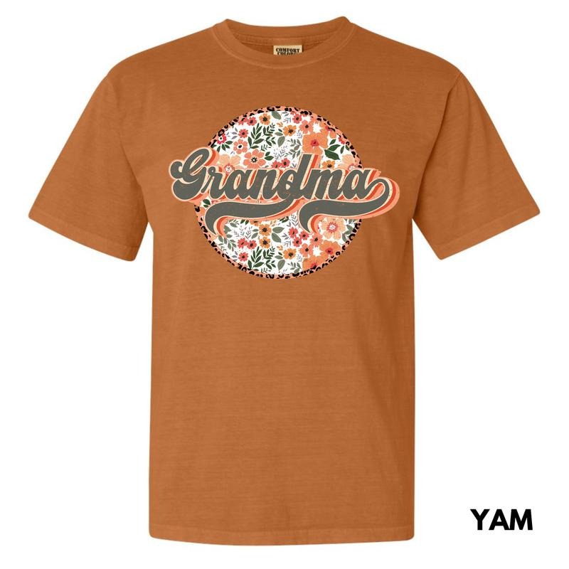 Grandma Flower Mix Comfort Colors T-Shirt 'NLB'