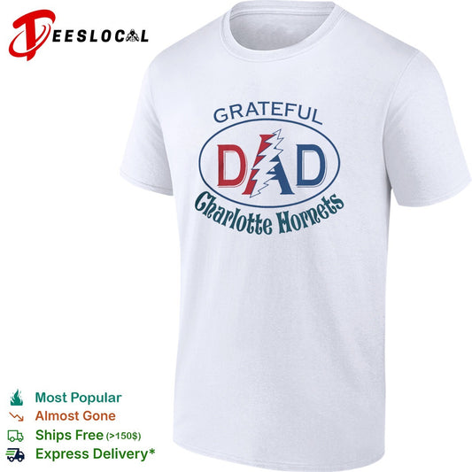 Grateful Dad Charlotte Hornets x Grateful Dead shirt