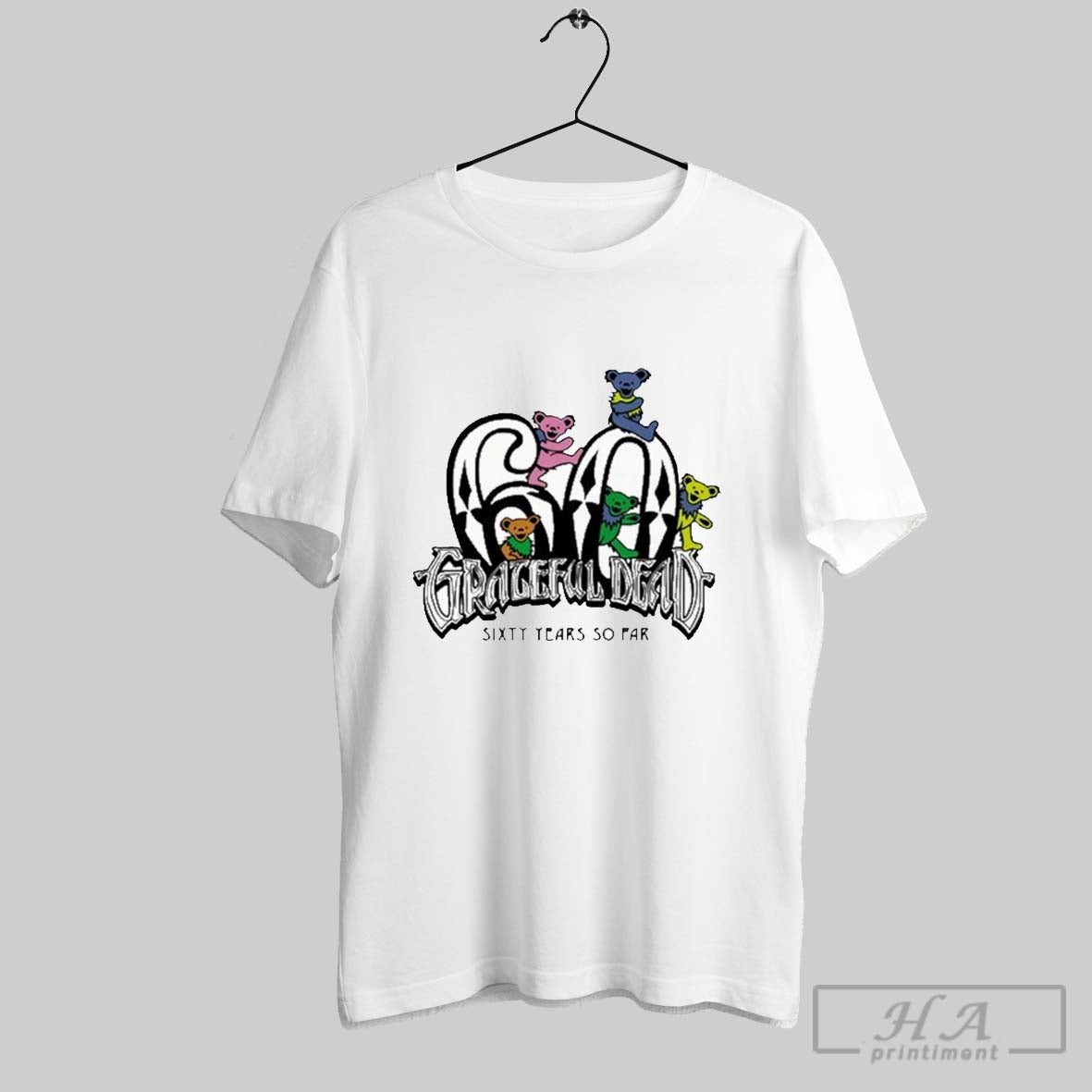 Grateful Dead Diamond Bears 60 Years So Far T Shirts - clothing by TeeHivey.com
