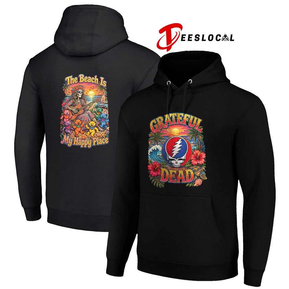 Grateful Dead the beach is my happy place shirt
