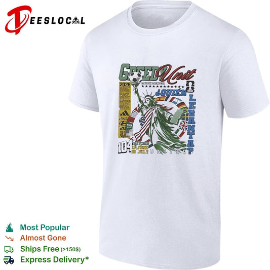 Greedy Unit World Cup 2026 Statue Of Liberty Soccer Graphics shirt