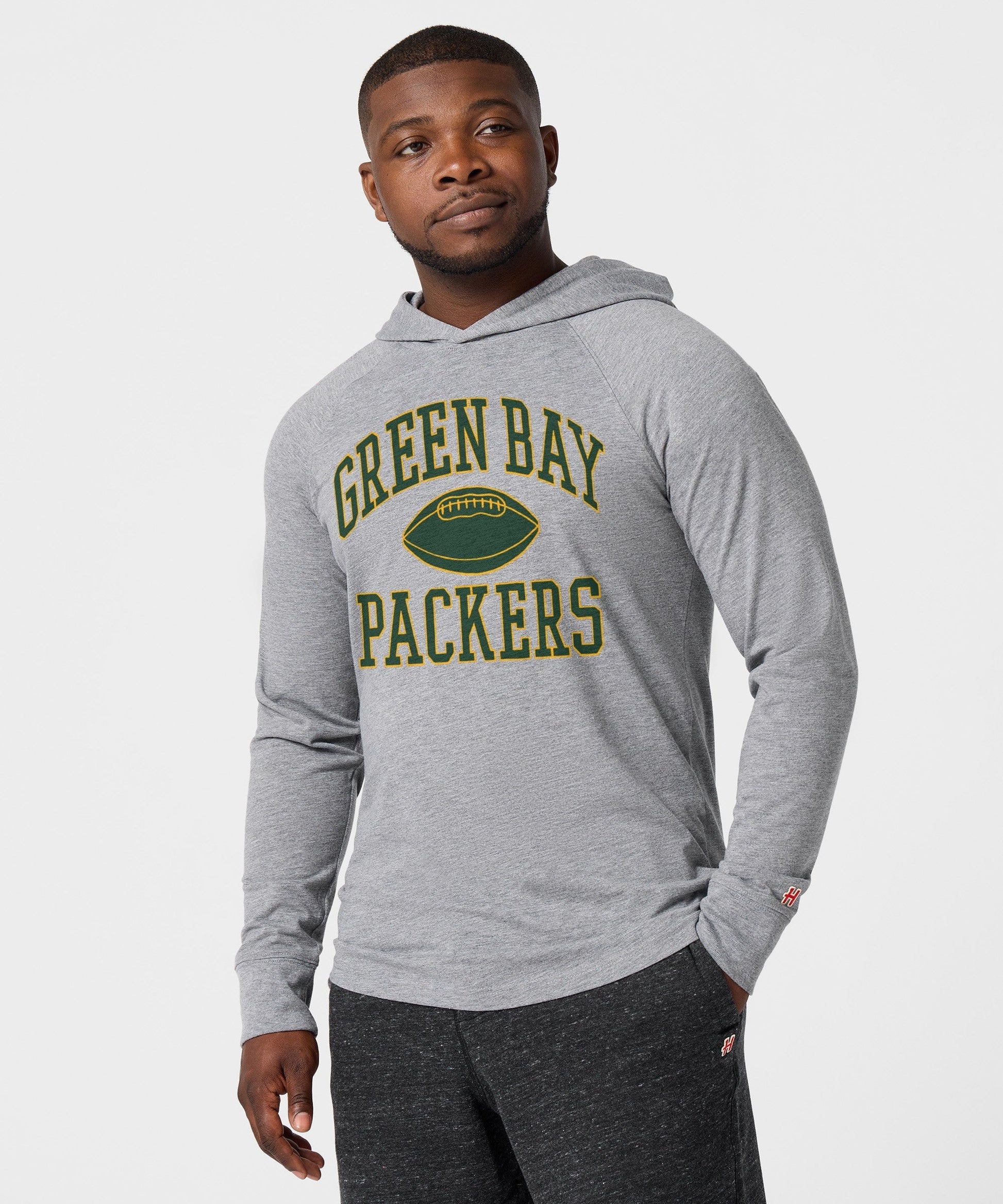 Green Bay Packers Gridiron Lightweight Hoodie