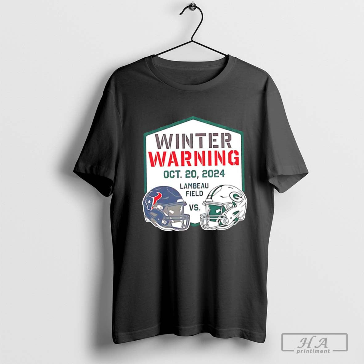 Green Bay Packers Vs Houston Texans Winter Warning Lambeau Field 2024 Helmet - clothing by TeeHivey.com