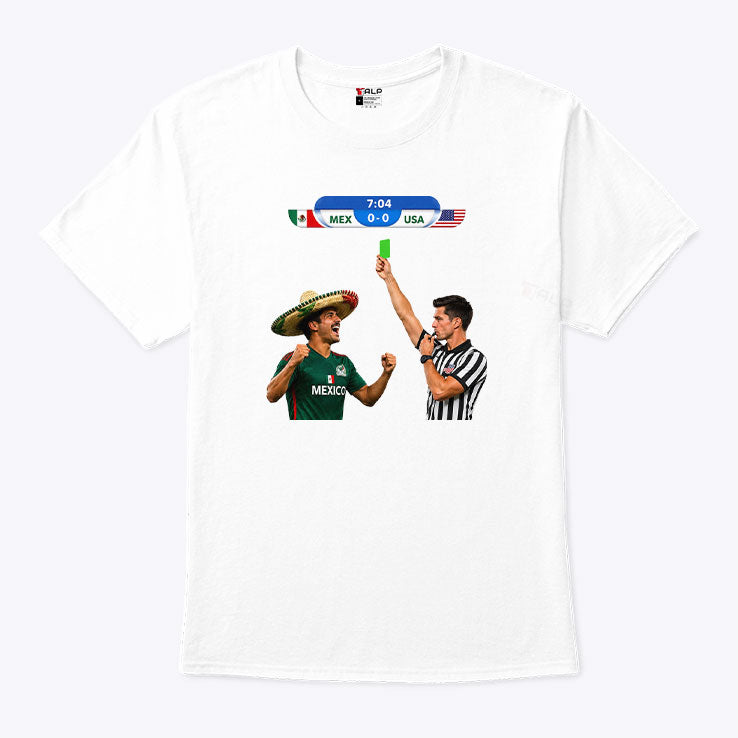 Green Card Soccer Mexico Vs USA Football Meme Shirt