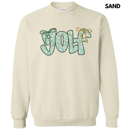 Green Floral Golf Sweatshirt 'NLB'
