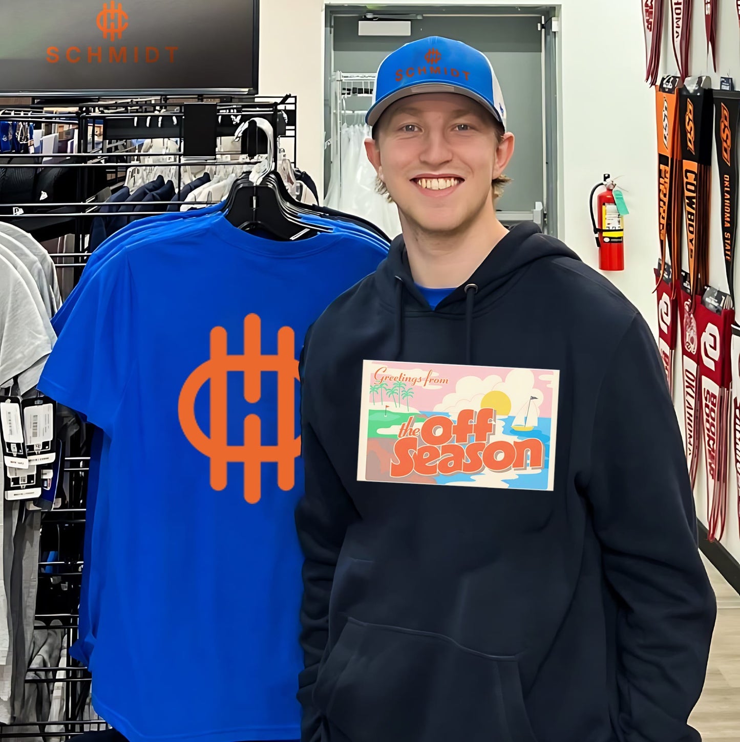 Greetings from the off seasons graphic shirt