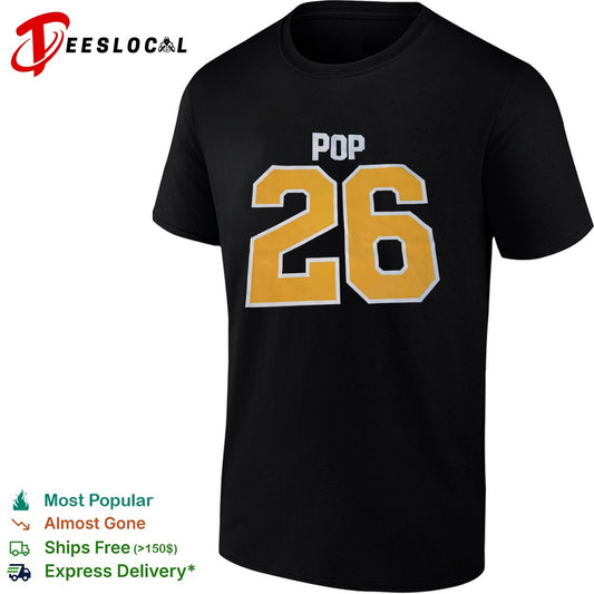 Gregg Popovich San Antonio Spurs NBA Pop 26 Player shirt