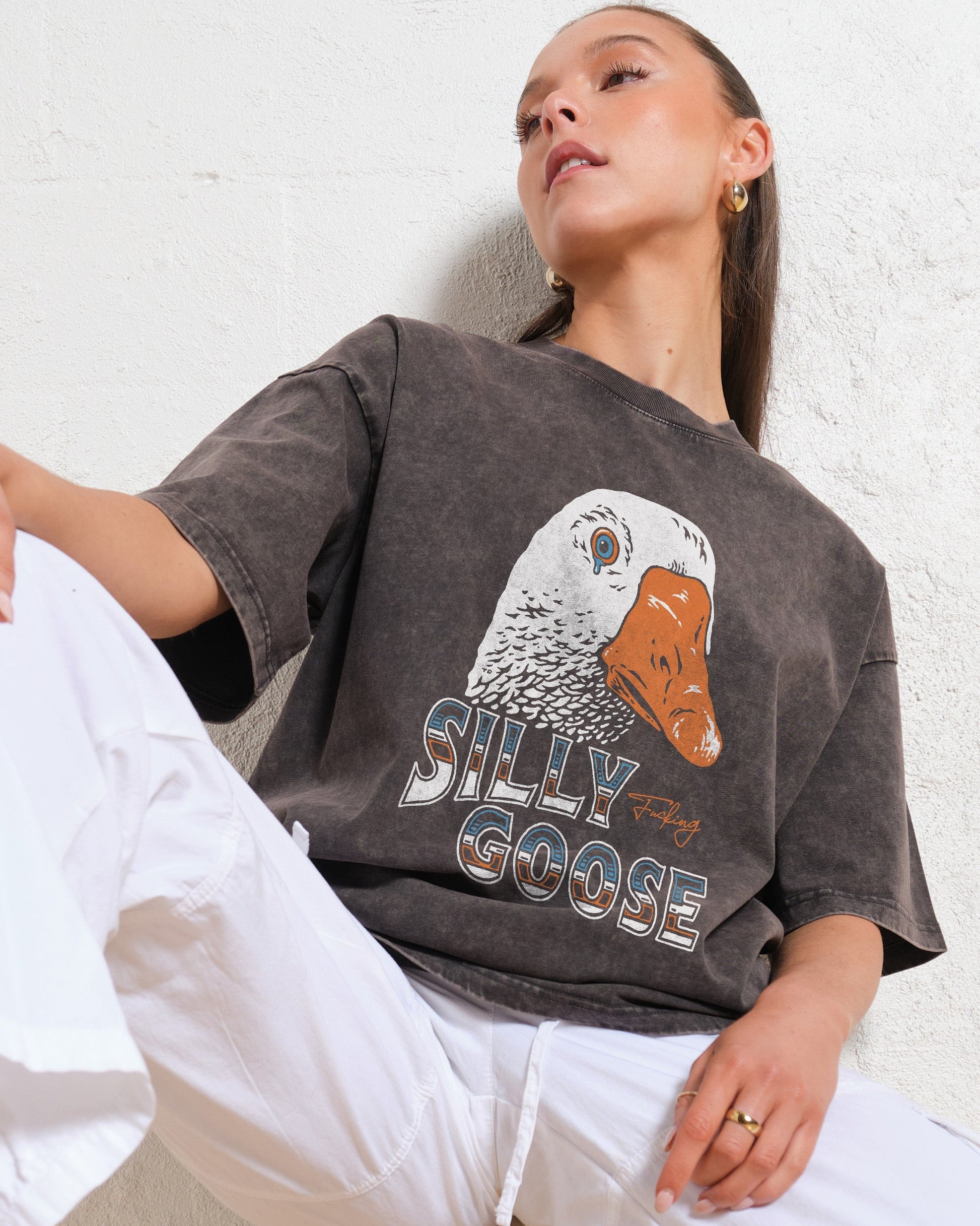 Silly Fkn Goose Oversized Tee