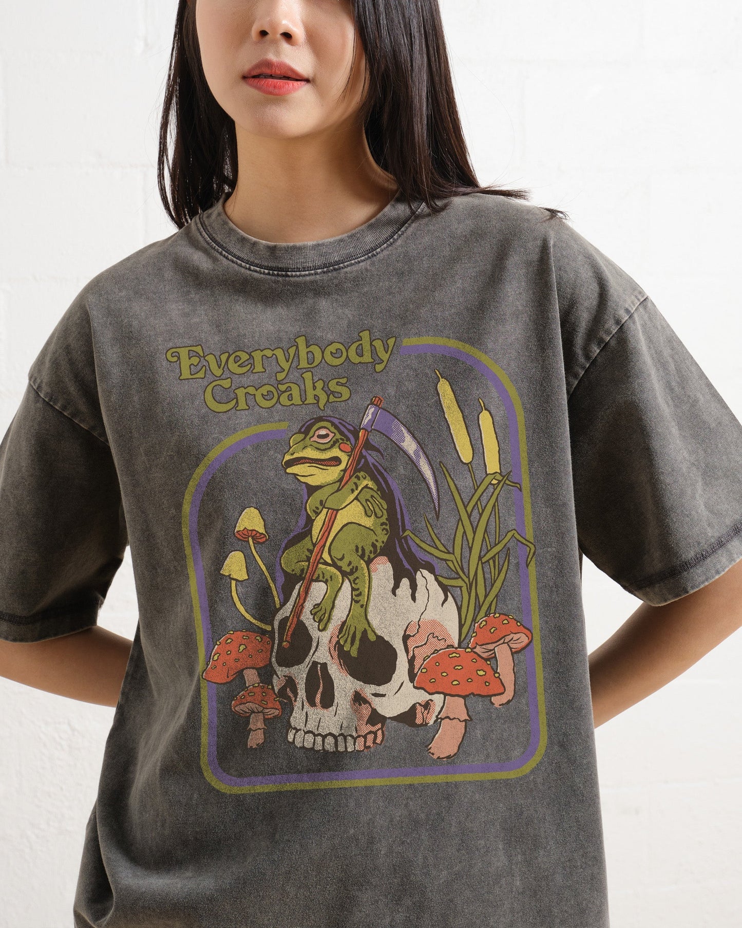 Everybody Croaks Oversized Tee
