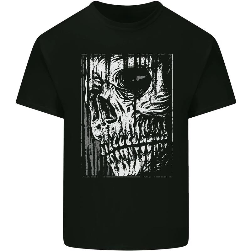 Grim Reaper Skull Gothic Biker Demon Mens Cotton T-Shirt Tee Top Made in USA - clothing by TeeHivey.com