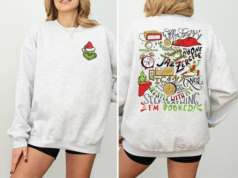 Grinch Sweatshirt, Grinch Hoodie , Christmas Crewneck, Christmas Gift, Cute Xmas Tee , Grinch Sweater, Family T-shirt, Unisex Christmas Gift, Funny Grinch Sweater, Christmas 2024