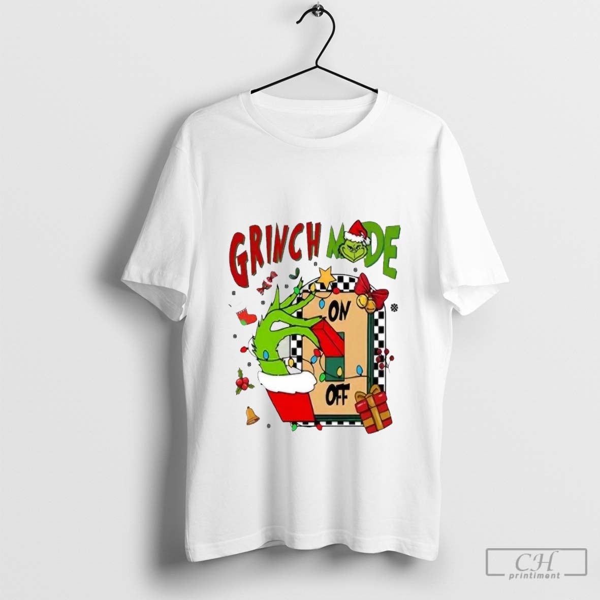 Grinch Mode On Off Christmas 2024 - clothing by TeeHivey.com