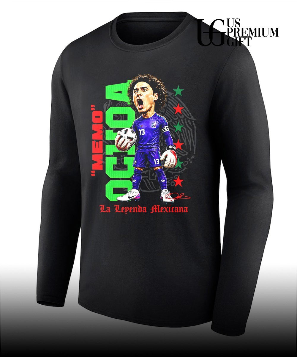 Guillermo Ochoa Mexico National Team Memo Ochoa La Leyenda Mexicana caricature shirt