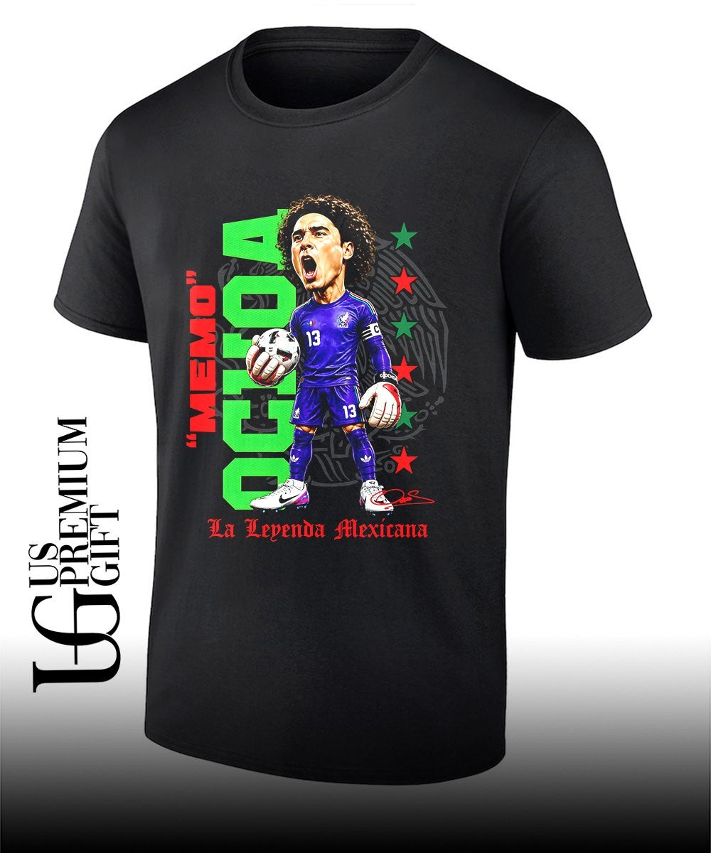 Guillermo Ochoa Mexico National Team Memo Ochoa La Leyenda Mexicana caricature shirt