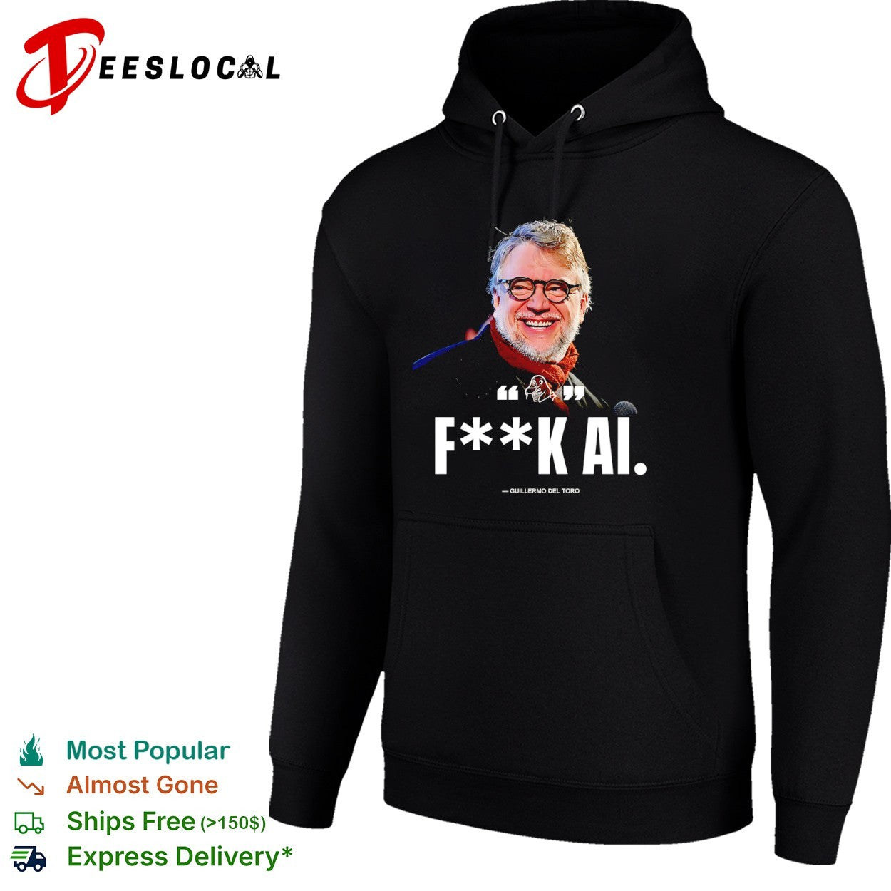 Guillermo del Toro fk AI Quote for Film Industry Enthusiasts Casual Cotton shirt