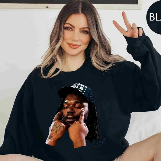 Gunnaaa Graphic Rap Sweatshirt, Featuring Bold Big Face Design