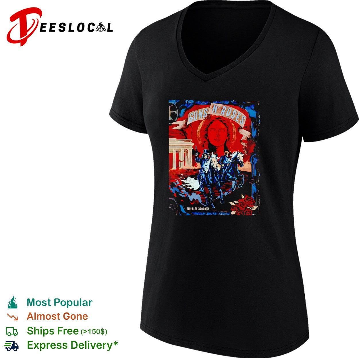 Guns N Roses Berlin Germany 2026 Day 2 At Uber Arena On 25 June 2026 shirt