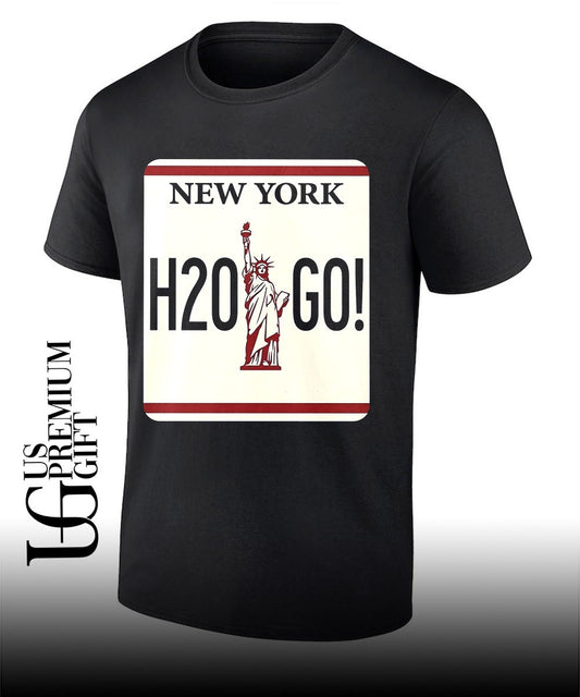 H2o Go License Plate New York shirt