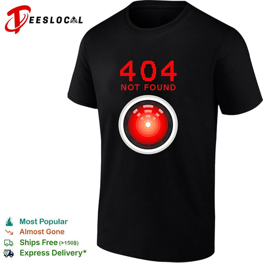 HAL 9000 404 not found computer error sci-fi shirt