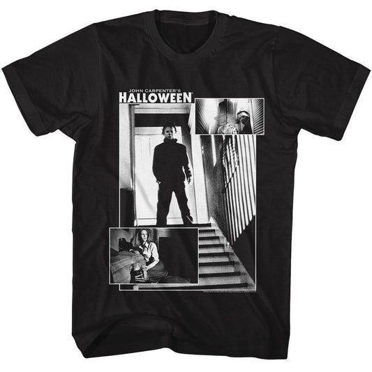 Halloween - 3 Shot - American Classics - Solid Black Adult Short Sleeve T-Shirt - clothing by TeeHivey.com (Image 1)