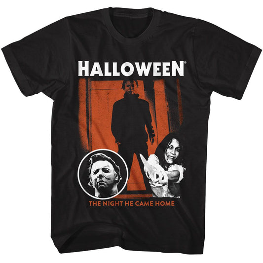 Halloween - The Night - American Classics - Solid Black Adult Short Sleeve T-Shirt - clothing by TeeHivey.com (Image 1)