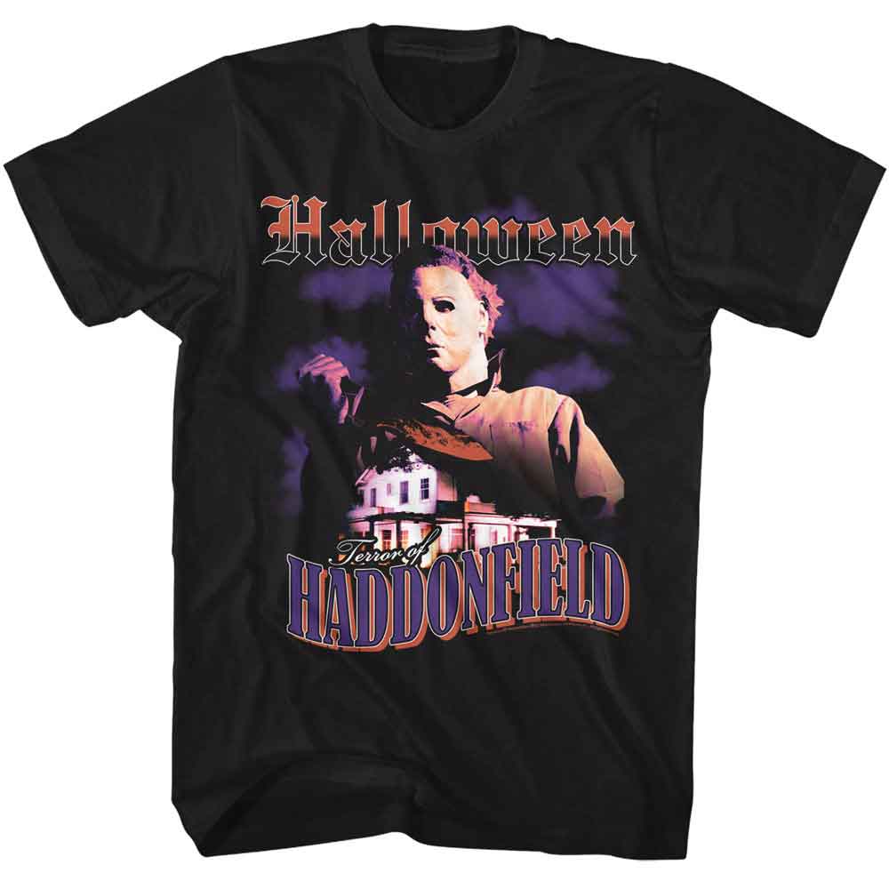 Halloween - Terror Of Haddonfield - American Classics - Black Adult Short Sleeve T-Shirt - clothing by TeeHivey.com (Image 1)