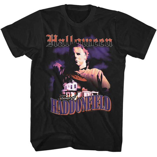 Halloween - Terror Of Haddonfield - American Classics - Black Adult Short Sleeve T-Shirt - clothing by TeeHivey.com (Image 1)