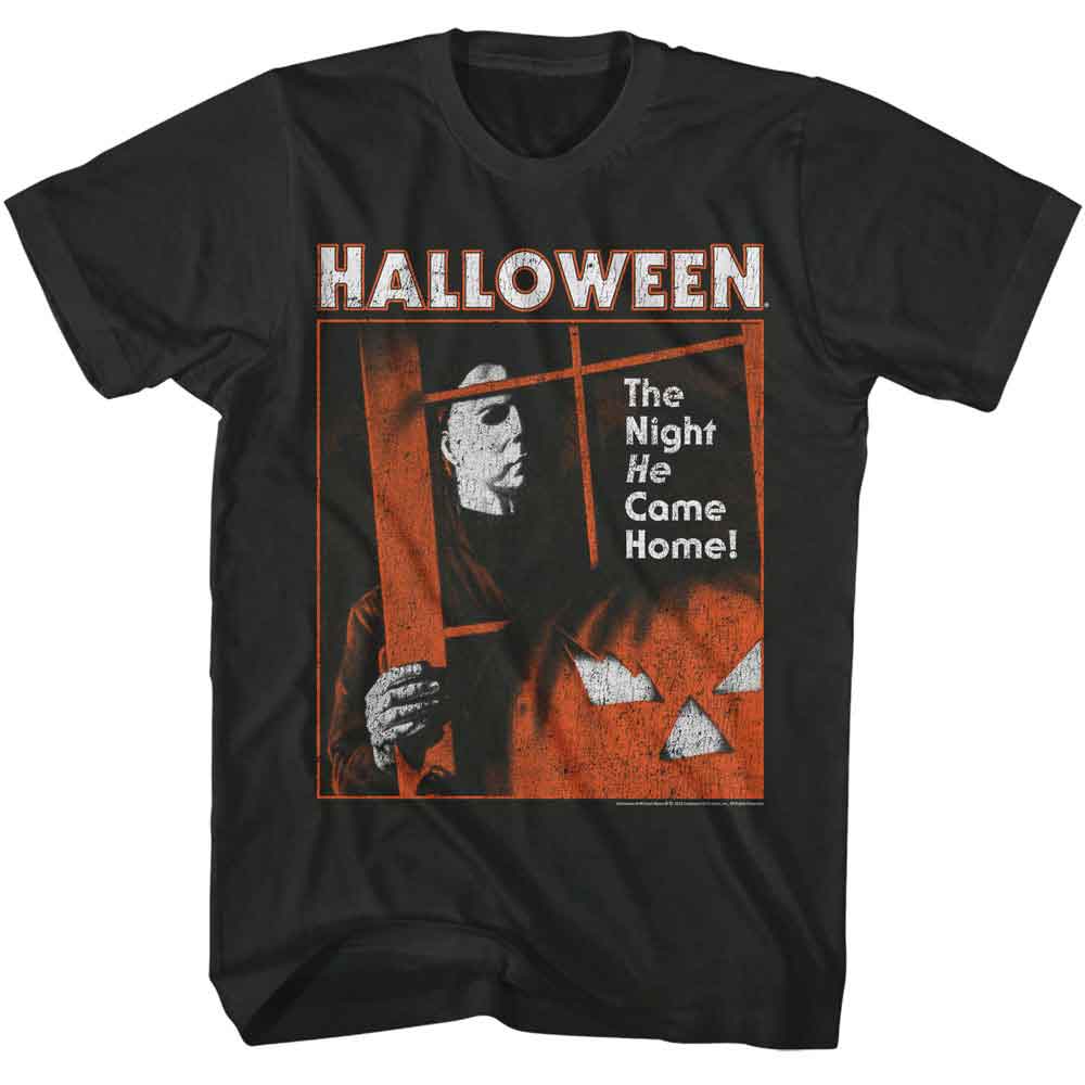 Halloween - Coming Home - American Classics - Gray Front Print Adult Short Sleeve T-Shirt - clothing by TeeHivey.com