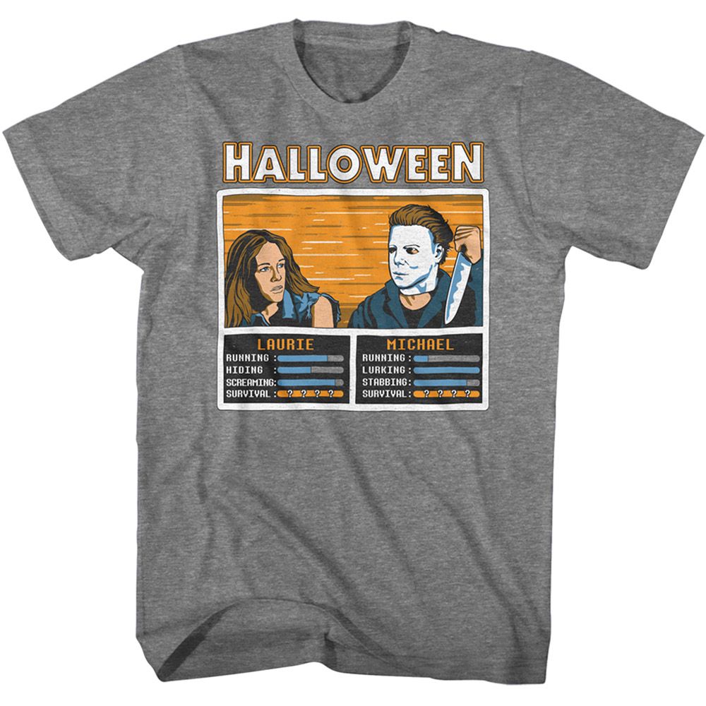 Halloween - Video Game Versus - Short Sleeve - Heather - Adult - T-Shirt - clothing by TeeHivey.com
