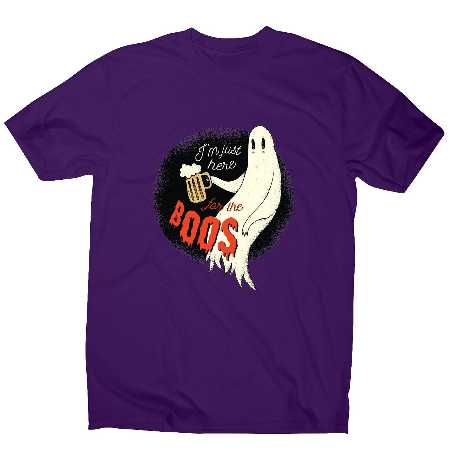 Halloween drinking ghost funny - men's t-shirt