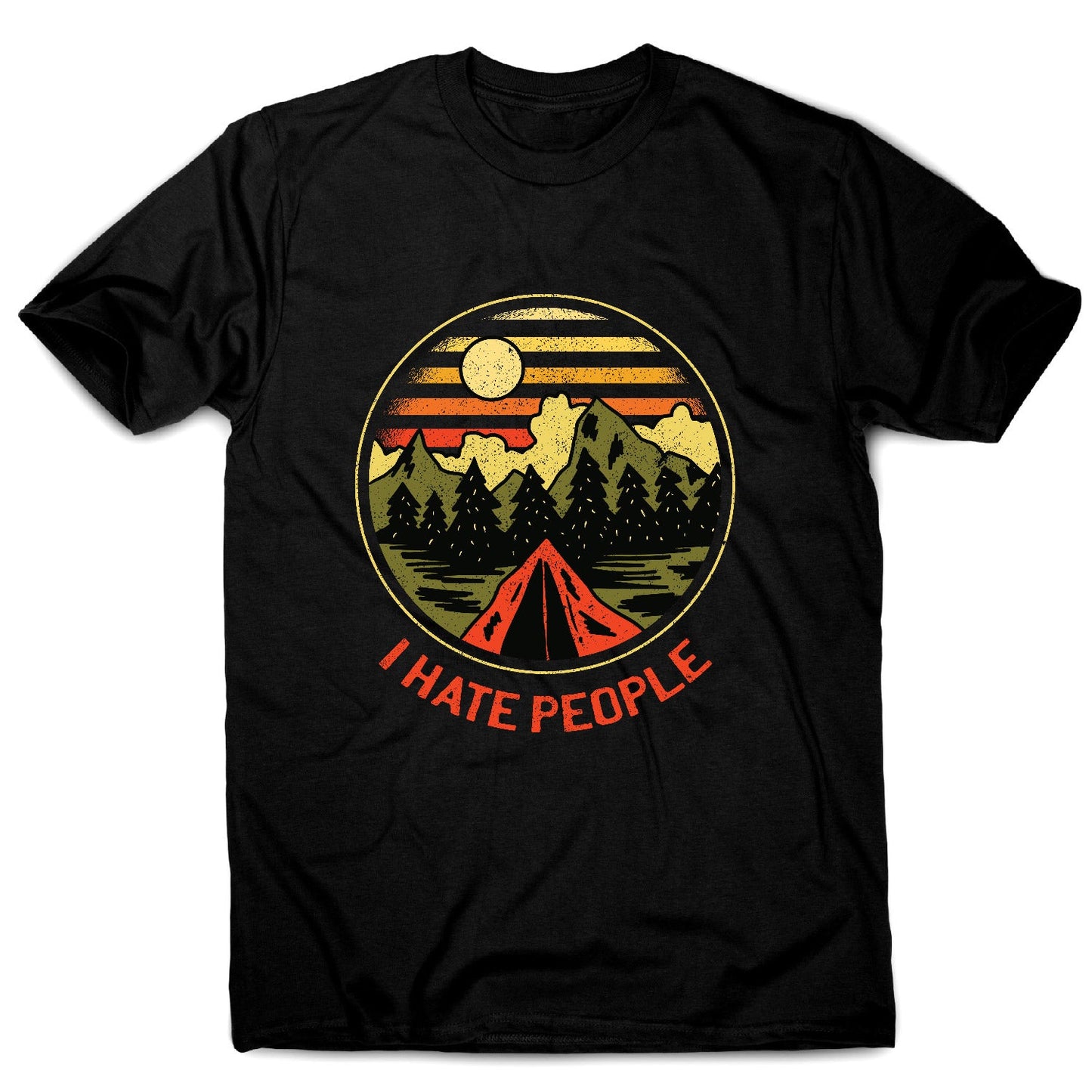 Hate people - men's funny premium t-shirt