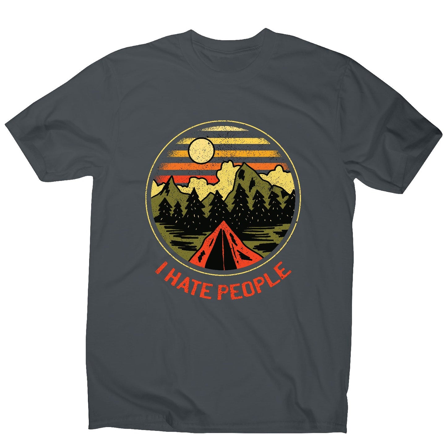 Hate people - men's funny premium t-shirt