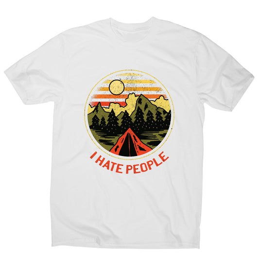 Hate people - men's funny premium t-shirt