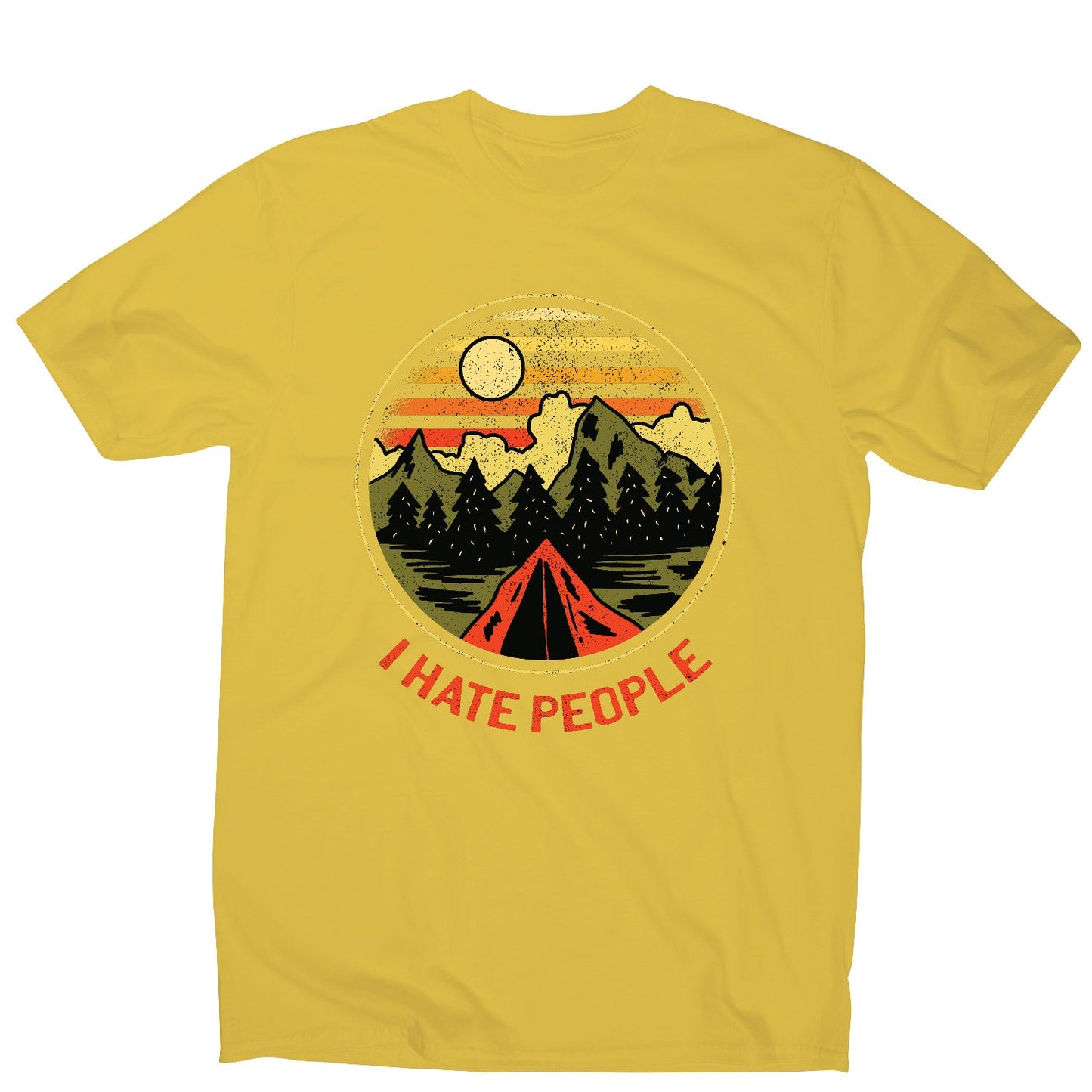 Hate people - men's funny premium t-shirt