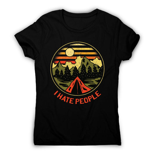 Hate people - women's funny premium t-shirt