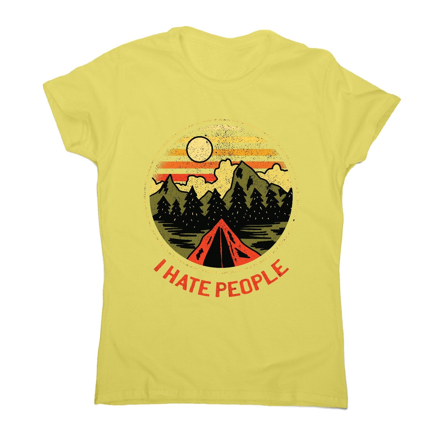 Hate people - women's funny premium t-shirt