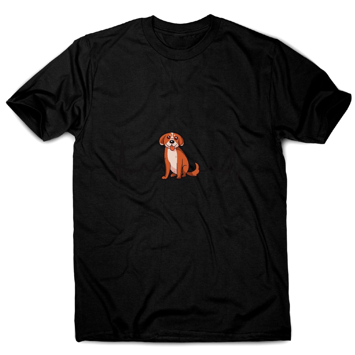 Heartbeat puppy funny - men's funny premium t-shirt