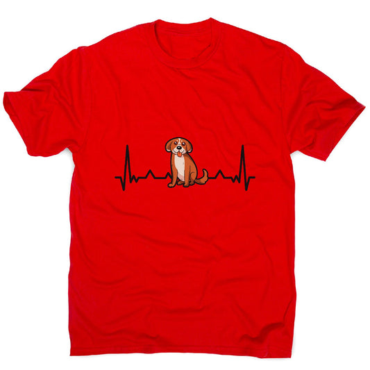 Heartbeat puppy funny - men's funny premium t-shirt