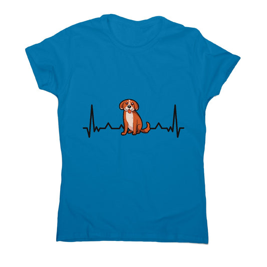 Heartbeat puppy funny - women's funny premium t-shirt