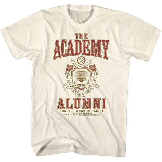 Hunger Games - Academy Alumni - American Classics - Solid Off-White Adult Short Sleeve T-Shirt (Image 1)