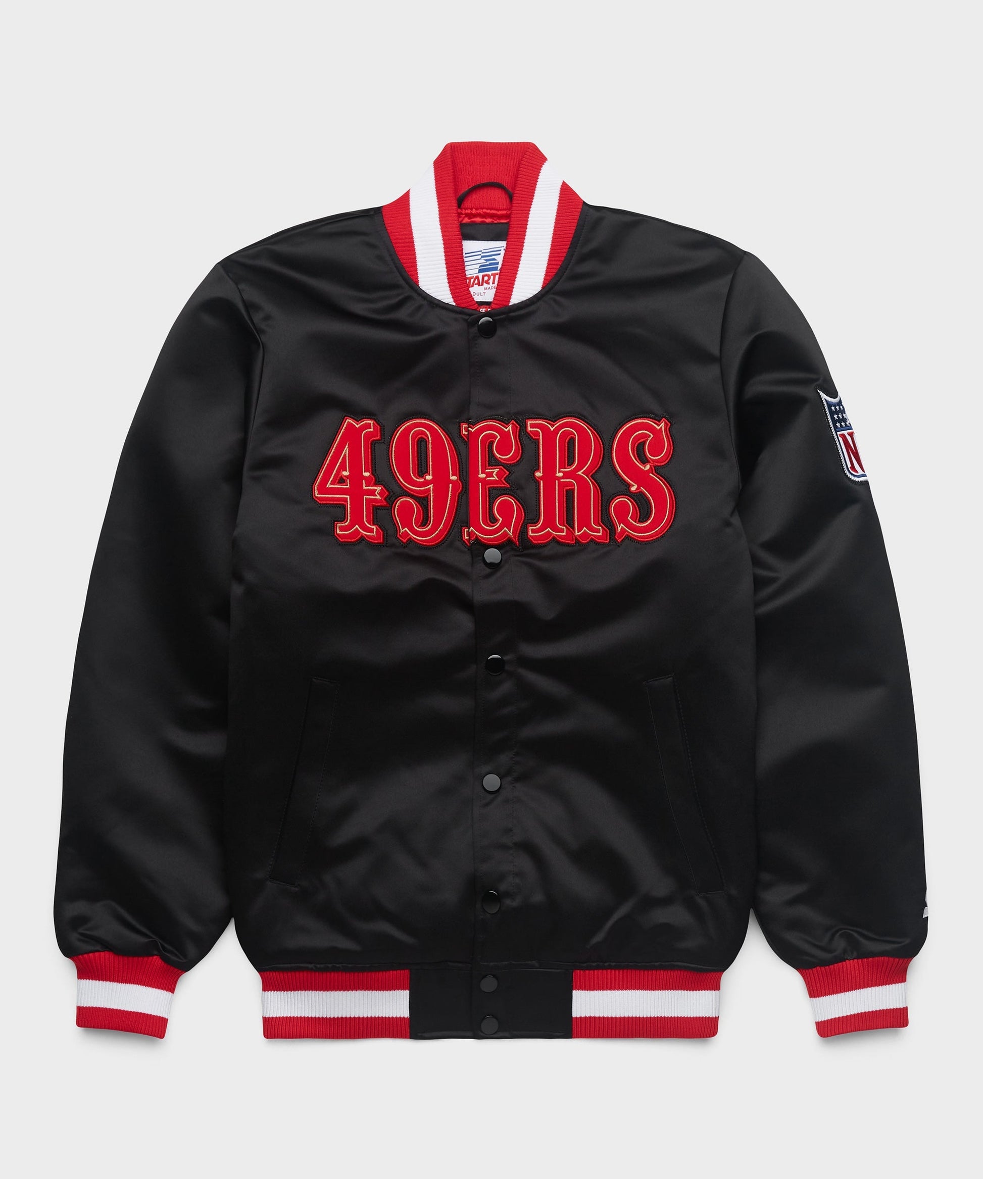 HOMAGE x Starter 49ers Blackout Heavyweight Satin Jacket