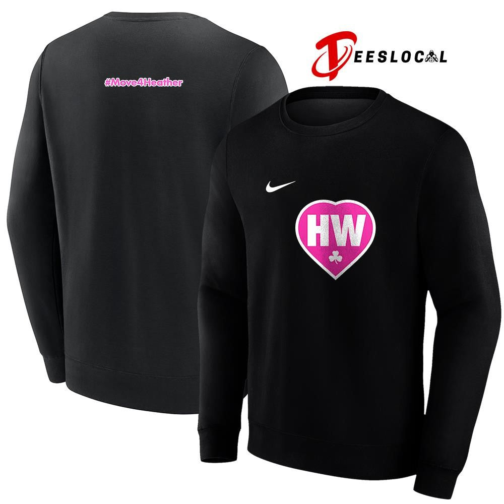HW move 4 Heather hashtag logo shirt