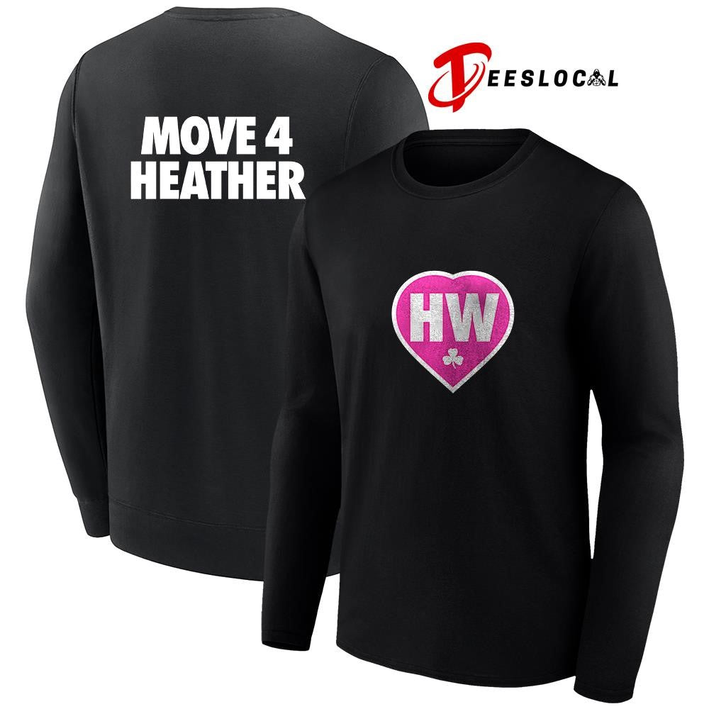 HW move 4 Heather heart text shirt